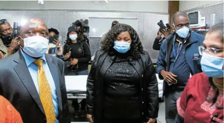  ?? /LUBA LESOLLE / GALLO IMAGES ?? Health minister Joe Phaahla and MEC Nomathemba Mokgethi conduct a site visit and lead the official reopening of accident and emergency unit at Charlotte Maxeke yesterday.