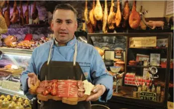  ?? JENNIFER BAIN /TORONTO STAR ?? Rodrigo Duarte is the butcher/charcuteri­e master at Caseiro e Bom, where he makes ham, chorizo and sausage.