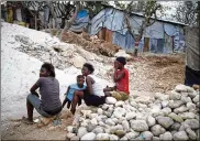  ?? AP ?? The Caradeux refugee camp was set up nearly eight years ago for people displaced by the 2010 earthquake in Haiti. President Jovenel Moise’s government reacted with outrage Friday to reports that President Donald Trump used a vulgar remark to describe...