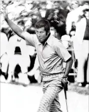  ?? AP ?? Hideki Matsuyama is the first Japanese Masters champ. Among others who have contended, Masashi “Jumbo” Ozaki tied for eighth at the 1973 Masters (above).