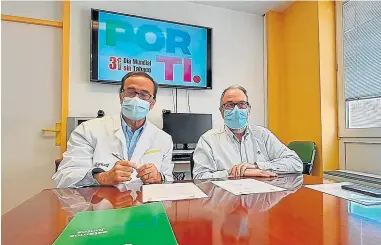  ?? ?? Miguel Zazo y José Manuel Ramón y Cajal, durante la rueda de prensa.