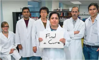  ?? Wikipedia photo ?? Dr. Sadhna Joshi and her research team. They are researcher­s funded by the Canadian Foundation for AIDS Research.