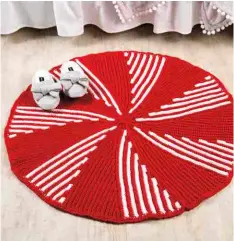  ??  ?? Peppermint Twist Rug, page 28