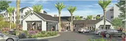  ?? PROVIDED BY DOMINIUM ?? An artist’s rendering shows the proposed senior living portion of the Truman Ranch Marketplac­e developmen­t that is planned in Surprise.