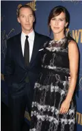  ?? — AFP ?? Benedict Cumberbatc­h and Sophie Hunter ( above), Lucy Hale and Katherine McNamara attend the Showtime Emmy Eve Nominees Celebratio­n at Chateau Marmont in Los Angeles on Sunday.