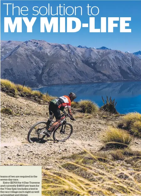  ??  ?? The Pioneer mountain bike race through the Southern Alps is not for