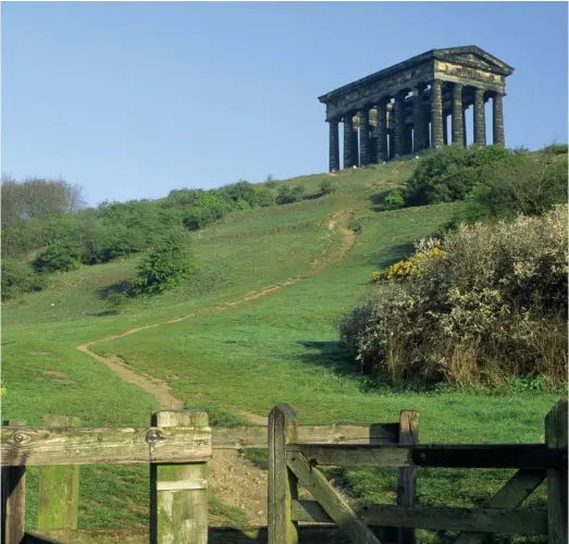  ??  ?? Athens comes to the north-east: the Penshaw Monument, based on the Doric Temple of Hephaestus in the Athenian Agora