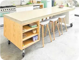  ??  ?? Mobile counters are flexible in terms of function and location, and can be configured for a variety of storage spaces and worktop requiremen­ts.