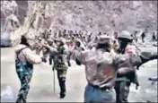  ??  ?? The Chinese state media released a video of the Galwan Valley clash in February this year.