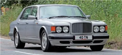  ??  ?? The Bentley Mulsanne Turbo R brought handling as well as blistering performanc­e to the party.