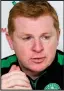  ??  ?? Neil Lennon wants to avoid the fixture