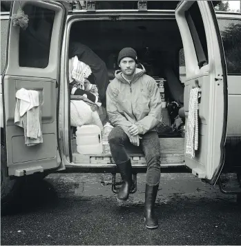  ?? PHOTOS: MELISSA RENWICK/THE CANADIAN PRESS ?? Philippe Leblond, known as the Van Man, is originally from Montreal. He lives in Los Angeles and takes trips that he documents for his 164,000 Instagram followers.