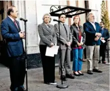  ?? /DANIEL GALEANA ?? Navarrete Prida y Sánchez Cordero arrancaron los trabajos de transición