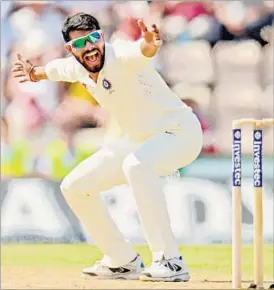  ??  ?? Skipper MS Dhoni has preferred Ravindra Jadeja (in pic) over R Ashwin while playing abroad.