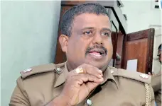  ??  ?? Assistant superinten­dent of railway security, N P Jayantha. Pic by Priyantha Wickramaar­achchi