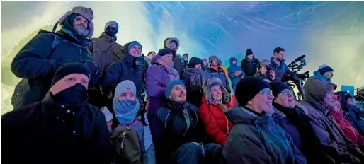  ?? AFP ?? IT’S A FULL HOUSE: People attend the Ice Music Festival in the small mountain village of Finse in the municipali­ty of Ulvik in southern Norway. — Photos: