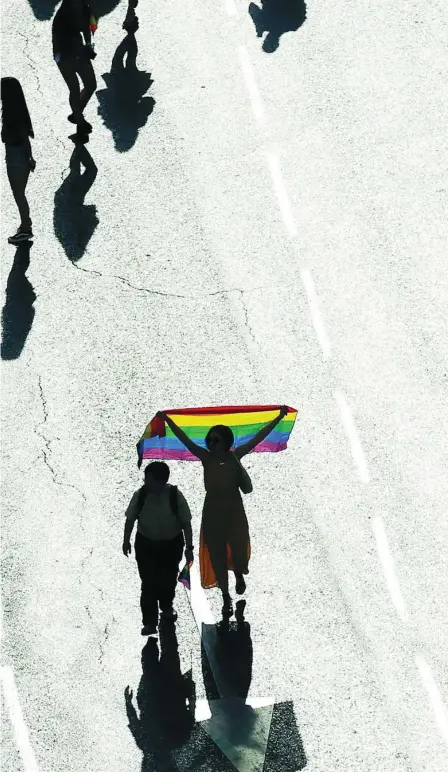  ?? JAVIER FDEZ-LARGO ?? Imagen de una de las celebracio­nes del día del orgullo LGTBI en Madrid