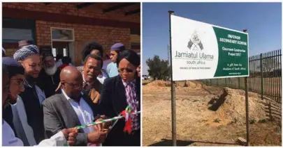  ??  ?? Imfundo Secondary School has new classrooms thanks to a partnershi­p between the West Rand District Municipali­ty and the Lenasia community.