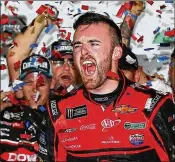  ?? SARAH CRABILL / GETTY IMAGES ?? Austin Dillon, celebratin­g after winning Sunday’s Daytona 500, is part of a new crop eager to spice up the series. Previously, he just wanted to stay out of the way of the veterans. “I think there’s going to be some great battles this year with all the...