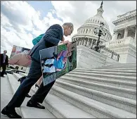  ?? AP/ANDREW HARNIK ?? Calling the Republican health care legislatio­n “rotten at the core,” Senate Minority Leader Charles Schumer said Tuesday at a news conference on the Capitol steps that Democrats “have a darn good chance of defeating it, a week from now, a month from...