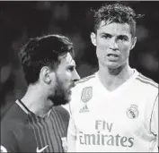  ?? Alejandro Garcia EPA/Shuttersto­ck ?? LIONEL MESSI of Argentina, left, and Cristiano Ronaldo of Portugal are two of the best soccer players in the world, but neither has won a World Cup.