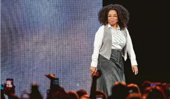  ?? Suzanne Cordeiro / AFP via Getty Images ?? Oprah Winfrey is taking her wellness tour online by offering a free and interactiv­e four-week program called “Oprah’s Your Life in Focus: A Vision Forward — Live Virtual Experience.”