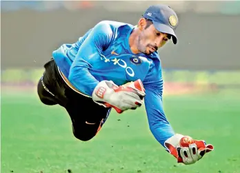  ??  ?? A file photo of India’s wicket-keeper batsman Wriddhiman Saha.