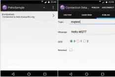  ??  ?? Figure 4: Paho sample app