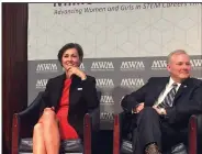  ?? Arkansas Democrat-Gazette/FRANK E. LOCKWOOD ?? Arkansas Lt. Gov. Tim Griffin and Iowa Gov. Kim Reynolds appeared on a panel Tuesday in Washington. They discussed STEM programs and mentorship programs for girls and young women.