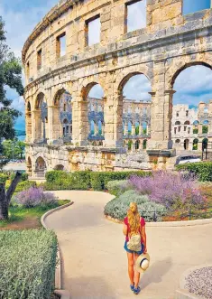  ?? ?? gThe Roman amphitheat­re in Pula is arguably ‘the greatest such structure other than the Colosseum’
