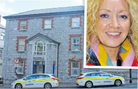  ?? ?? Sligo Garda Station. INSET: Cllr Marie Casserly.