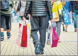  ??  ?? DECLINE: Customers are spending less in shops this year