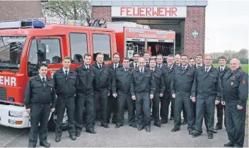  ?? RP-FOTO: WOLFGANG KAISER ?? Der Löschzug Vinkrath hat drei Mal hintereina­nder den internen Feuerwehrw­ettkampf gewonnen.