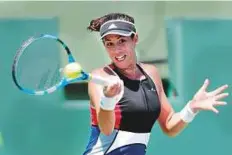  ?? AP ?? Garbine Muguruza claimed the Monterrey title in April but her form on clay has been inconsiste­nt.