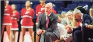  ?? Christian Abraham / Hearst Connecticu­t Media ?? Fairfield University coach Joe Frager during a 2016 game against Sacred Heart at the Webster Bank Arena in Bridgeport.