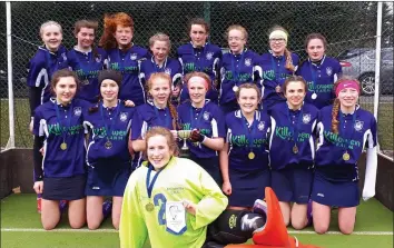  ??  ?? The victorious Enniscorth­y Under-16 girls’ hockey team.