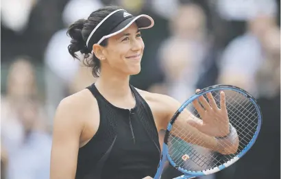  ?? Picture: AFP ?? OMINOUS. Spain’s Garbine Muguruza made light work of Russian Maria Sharapova in the French Open quarterfin­als at Roland Garros yesterday.