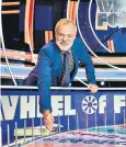  ?? ?? Wheel of Fortune ITV1 6.00pm Hosted by Graham Norton