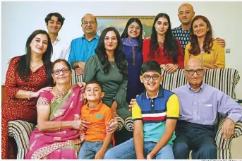  ?? Clint Egbert/Gulf News ?? The Vasu Family have made the UAE their home for the last four generation­s. ■