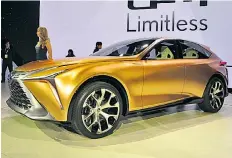  ??  ?? Mit der Studie LF-1 Limitless bekundet Lexus, ein großes SUV-Coupé nach Art der Deutschen bringen zu wollen.