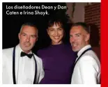  ??  ?? Los diseñadore­s Dean y Dan Caten e Irina Shayk.