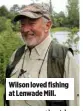  ??  ?? Wilson loved fishing at Lenwade Mill.