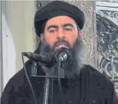  ?? Picture: AFP ?? IS hate preacher Abu Bakr al-Baghdadi had been in hiding