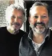  ?? BILD: NWZ ?? Wolfgang Niedecken (67) mit Autor Oliver Schulz (52), der BAP als 16-Jähriger erstmals 1982 in Köln live erlebte.