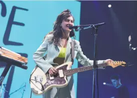  ?? Ethan Miller / Getty Images 2019 ?? Michelle Zauner’s memoir focuses more on family, mourning and cooking than on the fame of her music with Japanese Breakfast. Above: Zauner at a Las Vegas festival in 2019.