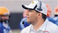  ?? GREG SORBER/JOURNAL ?? New St. Pius football coach David Montoya, 40, is an ex-Sartans player and has been on the team’s staff since 1998.