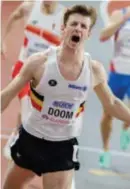  ?? © BELGA ?? Doom sprint naar goud op de 400m op het WK indoor.