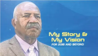  ??  ?? SODELPA leader Sitiveni Rabuka's, cover of the latest DVD.