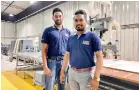  ?? ?? Kitchen & Bedroom Managing Director Mohamed Amjad and CEO Umar Ramzi at the newly opened factory