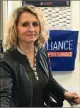  ?? ».(Photo C.C.) ?? La déléguée syndicale Karine Jouglas pousse un « cri d’alarme